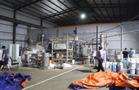 Một trong các cơ sở sản xuất bị Công an Thanh Hoá triệt phá.