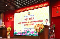 Đồng chí Lê Minh Trí - Bí thư Trung ương Đảng, Bí thư Đảng ủy, Chánh án TANDTC phát biểu tại buổi gặp mặt các cơ quan báo chí nhân kỷ niệm 100 năm Ngày Báo chí Cách mạng Việt Nam.