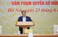 Thủ tướng Phạm Minh Chính phát biểu kết luận Hội nghị. (Ảnh: VGP)