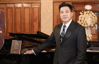 Tân Giám đốc Học viện Âm nhạc Quốc gia Việt Nam - TS.NSND Quốc Hưng mong muốn Học viện là trung tâm kết nối, hợp tác quốc tế trong âm nhạc nhưng vẫn giữ vững bản sắc dân tộc (ảnh P.V).