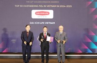 Dai-ichi Life Việt Nam vinh dự nhận 'Giải thưởng Rồng Vàng 2025 – Doanh nghiệp Chuyển đổi Số Tiêu biểu'