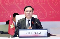Chủ tịch Quốc hội Vương Đình Huệ phát biểu tại Phiên họp toàn thể Đại hội đồng AIPA-44