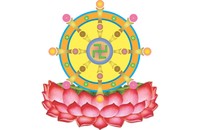 Hình tượng bánh xe lăn trong Phật giáo có ý nghĩa như thế nào?