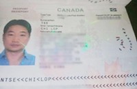 GIấy tờ tùy thân của Tse Chi Lop khi bị cảnh sát Canada bắt giữ.