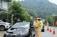 Phòng CSGT công an tỉnh Lào Cai bảo đảm trật tự, an toàn giao thông trong dịp nghỉ lễ Quốc khánh 2/9 và tháng cao điểm học sinh đến trường.