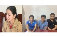 Các đối tượng trong đường dây bị bắt giữ. (Ảnh: CATH)