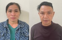 Hai bị can Lê Thị Tuấn và Trịnh Thế Thắm (Ảnh: CATH)