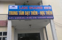 Một cơ sở dạy thêm vừa được mở ở huyện Cẩm Xuyên, Hà Tĩnh. Ảnh: PV