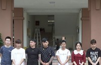 Một số đối tượng trong đường dây lừa đảo vay vốn qua mạng xã hội.