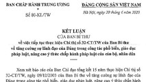 Tiếp tục thực hiện Chỉ thị số 32-CT/TW của Ban Bí thư