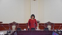 Thứ trưởng Đặng Hoàng Oanh làm việc với Trường Cao đẳng Luật miền Trung