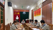 Một cuộc họp nghiệp vụ của Chi cục THADS Kim Động, Hưng Yên