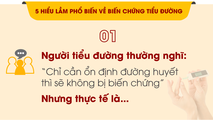 5 hiểu lầm phổ biến về biến chứng tiểu đường khiến bệnh nặng hơn