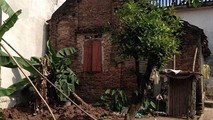 Khu vườn nơi đối tượng giấu xác các cháu.