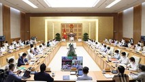 hội nghị trực tuyến toàn quốc của Chính phủ với các doanh nhân, đại diện doanh nghiệp, các hiệp hội doanh nghiệp và bộ, ngành, địa phương.