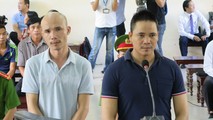 Bị cáo Phương và Thuận tại tòa