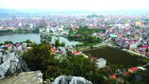 Quang cảnh thành phố Lạng Sơn nhìn từ trên Thành Nhà Mạc