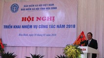 Ông Bùi Văn Tỉnh, Ủy viên Ban Chấp hành Trung ương Đảng, Bí thư Tỉnh ủy phát biểu tại Hội nghị