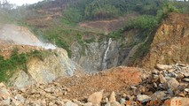 Hoạt động khai thác đá ở mỏ đá Rú Chào