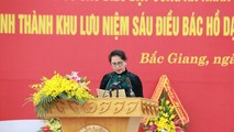 Chủ tịch Quốc hội Nguyễn Thị Kim Ngân phát biểu tại buổi Lễ. Ảnh CAND