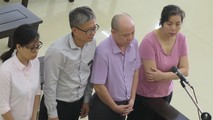 Các bị cáo tại tòa