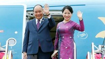 Thủ tướng Nguyễn Xuân Phúc và phu nhân. (Ảnh: Thống Nhất/TTXVN)