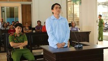 Bị cáo Điền tại phiên tòa. Ảnh báo Công lý