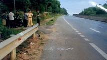 Hiện trường vụ tai nạn gây ra cái chết cho Phương trong quá trình bị Xuyên rượt đuổi