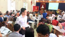 Quang cảnh buổi họp lấy ý kiến người dân