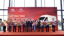 Tập đoàn Thành Công và Hyundai Motor trao tặng 10 xe Solati cứu thương cho các cơ sở y tế tuyến đầu chống dịch Covid-19