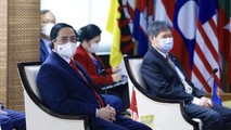 Thủ tướng Chính phủ Phạm Minh Chính dự Hội nghị các nhà Lãnh đạo ASEAN, chiều 24/4 - Ảnh: VGP/Nhật Bắc