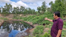 Hầm chứa nguyên liệu đầu vào (mật mía) là công đoạn đầu tiên trong quy trình sản xuất phân bón vi sinh.