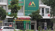 Công ty bất động sản A.K nơi xảy ra vụ việc. (Ảnh: Văn Hướng/TTXVN)