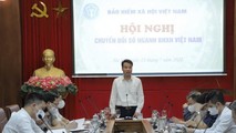 Ông Nguyễn Thế Mạnh – Tổng Giám đốc Bảo hiểm Xã hội Việt Nam phát biểu tại Hội nghị.