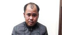 Nguyễn Hữu Dân tại CQĐT (ảnh công an cung cấp)