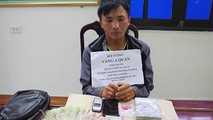 Vàng A Quán bị bắt giữ cùng tang vật