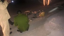 Hiện trường vụ tai nạn khiến 1 người chết, 2 người bị thương (ảnh Otofun Nghệ An)