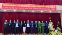 Formosa Hà Tĩnh đón nhận Chứng nhận Tiêu chuẩn quốc tế về môi trường và an toàn sức khỏe nghề nghiệp.