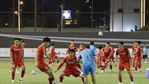 Đức Huy ( ngoài cùng bên trái) được thầy Park giao trách nhiệm là đội phó.