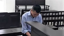 Bị cáo tại tòa.