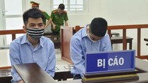 Các bị cáo tại tòa.