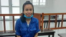 Bị cáo tại tòa.