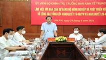 Trưởng BKTTW làm việc với Ban cán sự Đảng Bộ NN&PTNT.