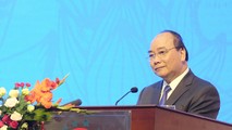 Thủ tướng Nguyễn Xuân Phúc phát biểu tại Hội nghị - Ảnh: VGP/Quang Hiếu