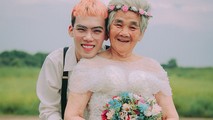 Chuyện xúc động phía sau bộ ảnh bà nội 89 tuổi mặc váy cưới