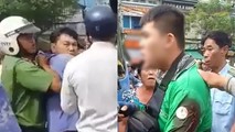Tài xế xe buýt đâm trọng thương nam thanh niên mặc áo Grab