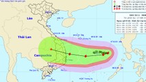 Vị trí và đường đi bão số 6 vào 16h hôm nay, 7/11.
