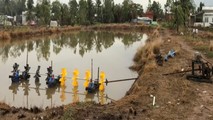 Người đàn ông bị cánh quạt ao tôm cuốn bộ phận sinh dục