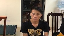 Đối tượng Phạm Anh Tuấn tại cơ quan Công an (Ảnh: ANTĐ).