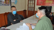 Đối tượng Tuấn tại cơ quan công an.